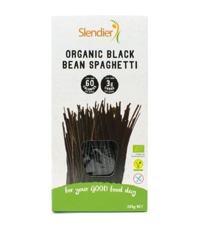 Espagueti Soja Negra SoyBean SinGluten Eco Vegan 200g Slendier