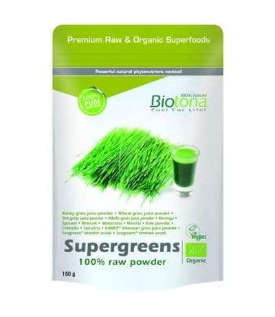 Supergreens Raw Eco 150g Biotona