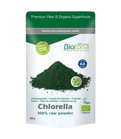 Chlorella Polvo Raw Eco 200g Biotona