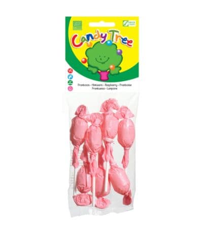Piruletas Frambuesa Eco SinGluten 70g Candy Tree