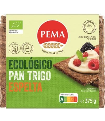 Pan Trigo Espelta Integral Eco Vegan 375g Pema