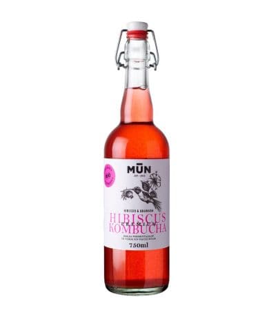 Te Kombucha Hibiscus y Granada Bio 750ml Mun Kombucha
