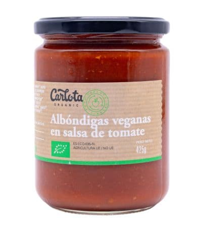 Albondigas en Salsa de Tomate Bio Vegan 425g Carlota Organic