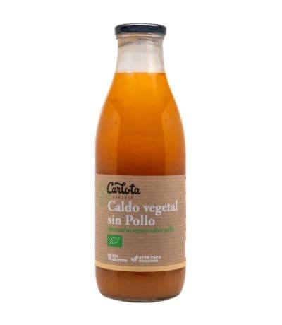 Caldo Vegetal Sabor Pollo Vegan 1L Carlota Organic
