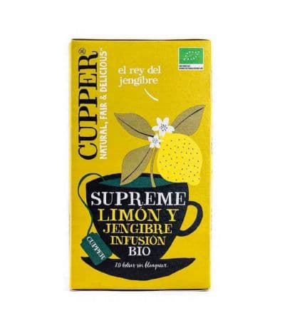 Infusion Limon y Jengibre Bio Vegan 20inf Cupper