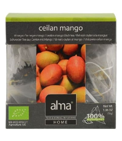 Te Ceylan Mango SinGluten Eco Vegan 15 Piramides Alma