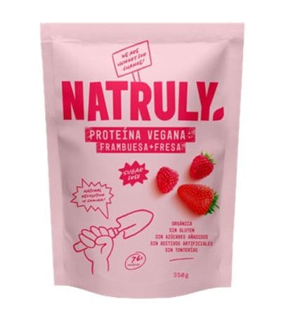 Proteina de Frambuesa y Fresa SinGluten Bio Vegan 350g Natruly