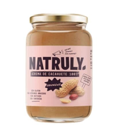 Crema de Cacahuete Crunchy SinGluten Vegan 500g Natruly