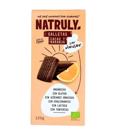 Galletas Cacao Naranja Eco 125g Natruly