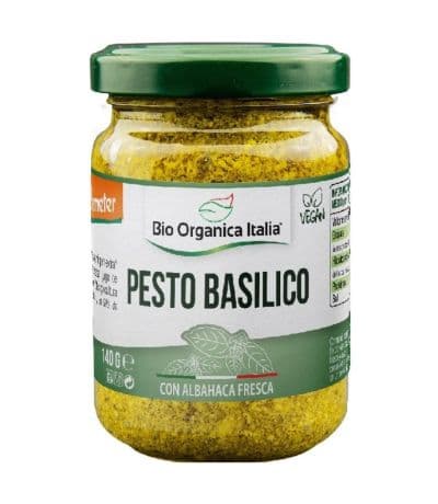 Pesto Basilico con Albahaca Vegan Bio 140g Bio Organica Italia