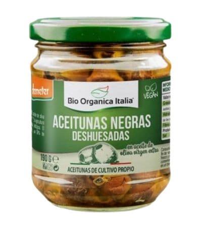 Aceitunas Negras Deshuesadas Bio 190g Bio Organica Italia