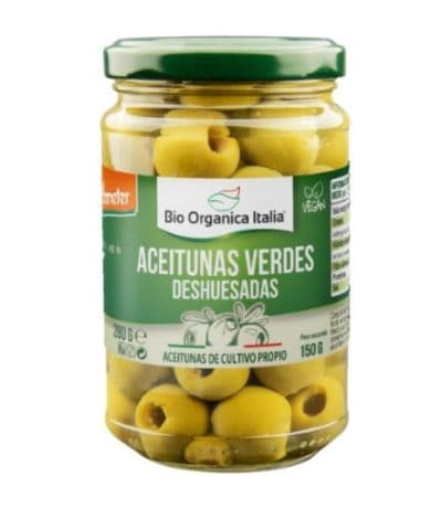 Aceitunas Verdes Deshuesadas Bio 280g Bio Organica Italia