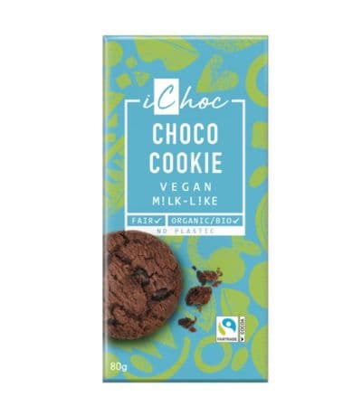 Chocolate Choco Cookie Vegan Bio 80g iChoc
