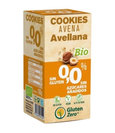 Cookies Avena Avellana SinGluten Bio 100g Gluten Zero