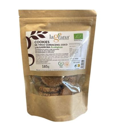 Cookies Trigo Sarraceno Coco Algarroba Eco 185g La Grana
