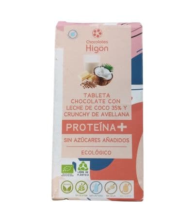 Choco Leche Coco Avellanas SinAzucar 70g Chocolates Higon