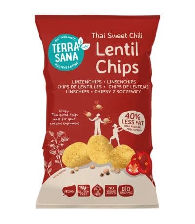 Chips Lentejas Thai Chile Dulce Bio 75g Terrasana