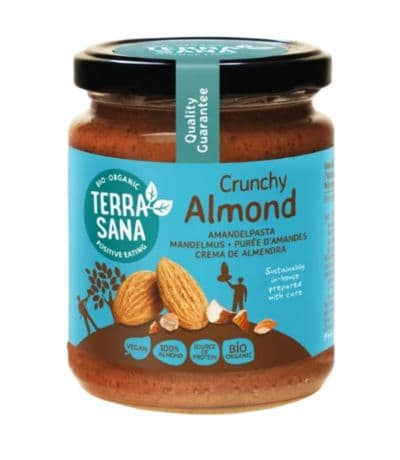 Crema de Almendra con Trozos de Almendra Bio Vegan 250g Terrasana