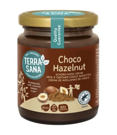 Crema de cacao y avellanas Bio Vegan 250g Terrasana