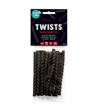 Regaliz Twists dulce Bio Vegan 100g Terrasana