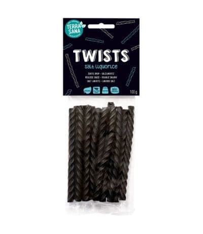 Regaliz Twists sal Bio Vegan 100g Terrasana