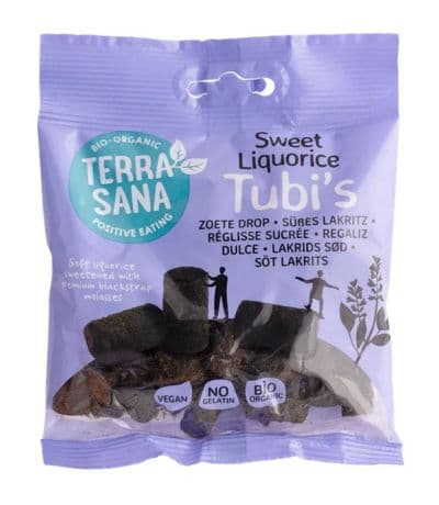 Regaliz Tubis sal Bio Vegan 100g Terrasana