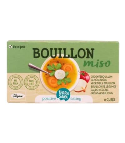 Cubitos Para Caldo Vegetal Con Miso Bio Vegan 64g Terrasana