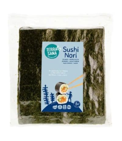 Sushi Nori 50 hojas Nature Vegan 125g Terrasana