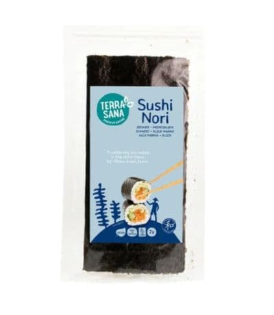 Sushi Nori 10 hojas Nature Vegan 28g Terrasana