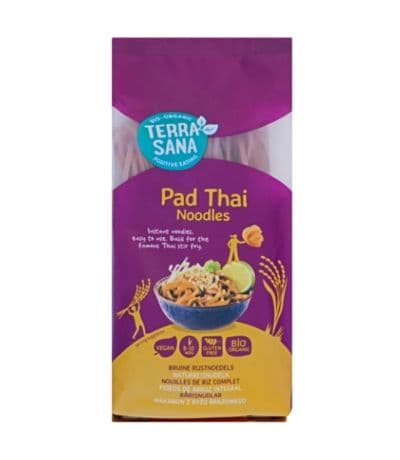 Fideos de Arroz Integral 100% Pad Thai Bio Vegan 250g Terrasana