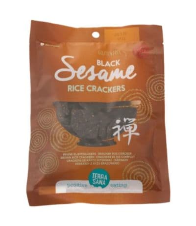 Crackers Sesamo Negro Arroz Bio Vegan 60g Terrasana