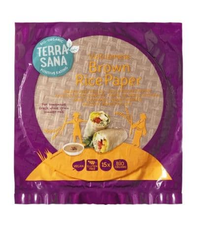 Papel Arroz integral Vietnamita 150g Terrasana