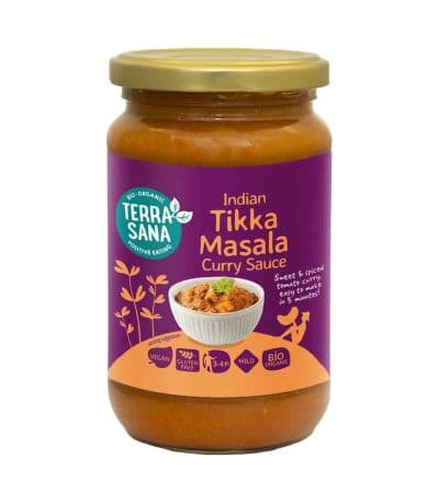 Salsa Curry India Tikka Masala Bio 350g Terrasana