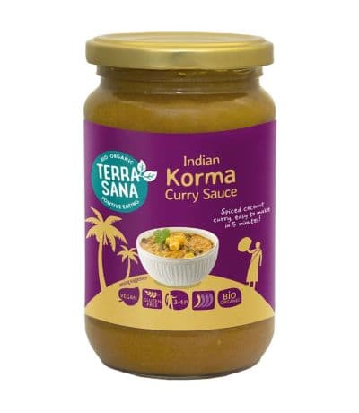 Salsa Curry India Korma Eco 350g Terrasana