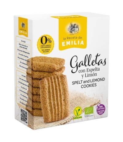Galletas Delizias Espelta con Limon Eco 45g La Receta de Emilia