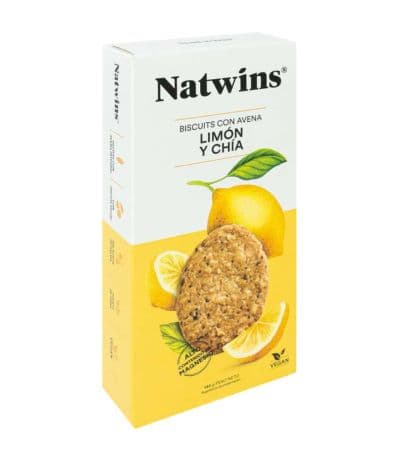 Galletas Avena Limon Chia Vegan 145g Natwins