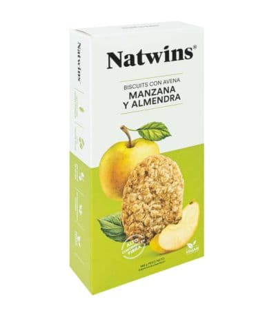 Galletas Avena Manzana Almendra Vegan 145g Natwins