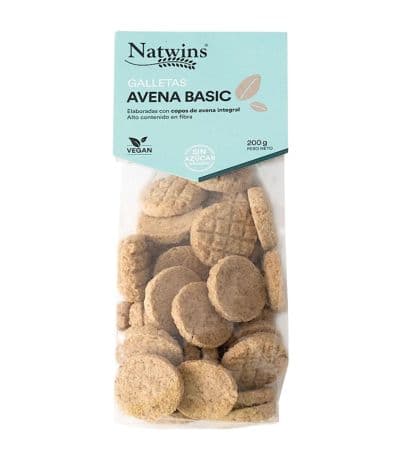 Galletas Avena Basic 10x200g Natwins