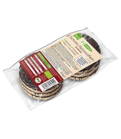 Tortitas de Arroz con Chocolate Negro Bio 100g Frusano