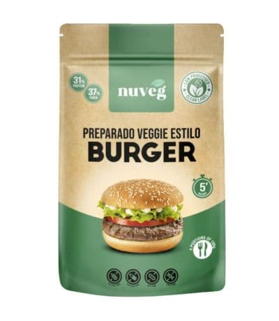 Preparado Veggie estilo Burguer SinGluten 70g Nuveg