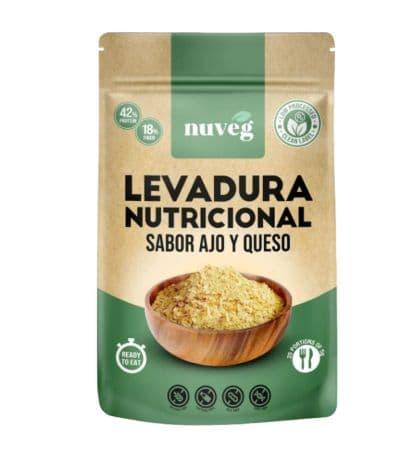 Levadura Nutricional Sabor Ajo Queso SinGluten Vegan 125g Nuveg